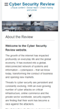 Mobile Screenshot of cybersecurity-review.com